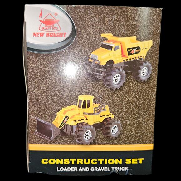 New Bright Construction Set No. 1125 Bulldozer & Quarry Truck Battery Operated - Picture 6 of 6